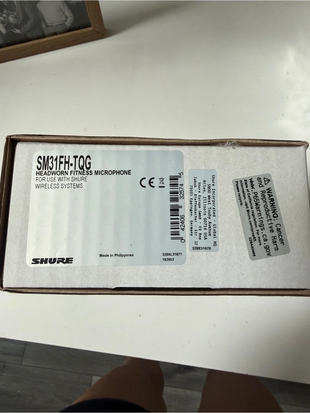 Shure Orange Headset Fitness Microphone - SM31FH